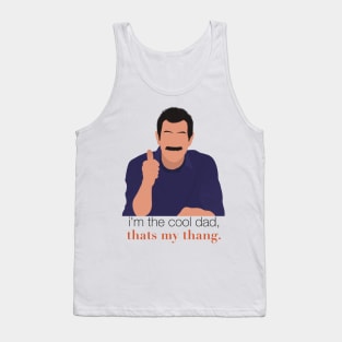 Modern Family Phil I'm the Cool Dad That's My Thang Thumbs Up Mustache Fan Art Tank Top